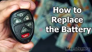 Chevy Buick GMC Key Remote Fob - How to Replace Battery