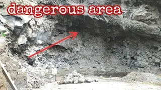 andesite stone miners, they work in risky areas