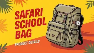 SAFARI SCHOOL BAG PRODUCT DETAILS #sbo #sbotvm #typingjobs 