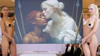 Isis Fashion Awards 2026 Part 14 Naked Art Auction (Nude Painting)
