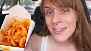 Jack in the Box potato chip fries & stuffed cookie