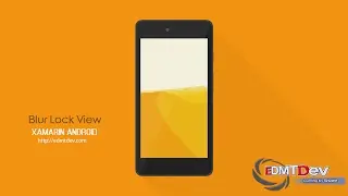 Xamarin Android Tutorial - Blur Lock View