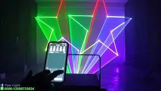 Ultimate Laser Light Show! 5W APP-Controlled Laser, 16CH DMX512, 15kpps Scanner
