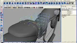 Lesson 22: Model 3D Bike Main Seat in Maya Part 03