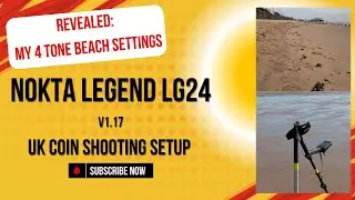 Nokta Legend - Metal Detecting  Beach Coin Shooting Program | LG24 Coil | 4 Tone Baseline Settings