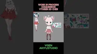 in process #vtuber #commission #live2d #vtuber2d #artedigital #digitalartist #akiyustudio
