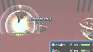 Kingdom Hearts Re: Coded - Data Sora, Hercules & Cloud vs Hades