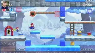 Mario VS. Donkey Kong - Slippery Summit Plus - Level 6-6 + Walkthrough