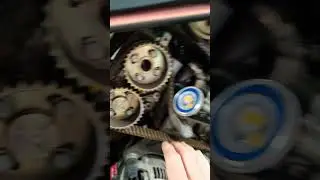 Timing belts about to jump a tooth on the Ferrari 360 #Ferrari #360 #major #automobile #maintenance