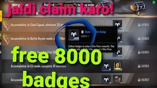 8000 badge in free claim now! @freefireoffical