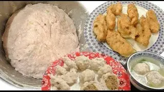 打魚漿做魚丸 Homemade Fish Paste for fish balls