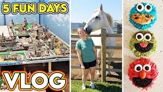 5 Fun Days! LEGO Parts, Twins Birthday, Theme Park & Back to City Building! VLOG