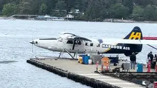 British Columbia Harbour Air Sea Plane take off at Departure Bay in Nanaimo