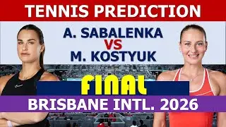 Sabalenka vs kostyuk | Brisbane International 2026 | Wta match
