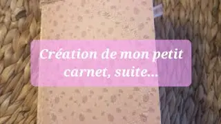 Suite de la cr&eacute;ation de mon petit carnet. #carnet #creativity #scrapbooking #artjournal 