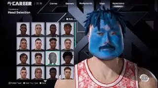 ALL BLUE FACE!!!! (NBA2K26 FACE CREATION)