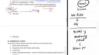 Money Market Instruments: Treasury Bills, Commercial Bills, Commercial Paper, Call Money