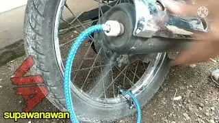 tire pump with motorcycle exhaust