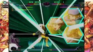 Marvel vs. Capcom 2 - Jill-Rogue-Captain Commando vs. Cammy-Iceman-Psylocke
