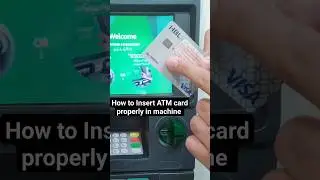 How To Insert ATM Card In ATM Machine #trending #youtube #viral #hbl