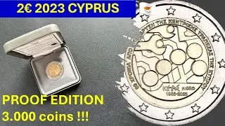 2&euro; 2023 CYPRUS - PROOF EDITION ONLY 3.000 COINS !!! #coin #central #bank