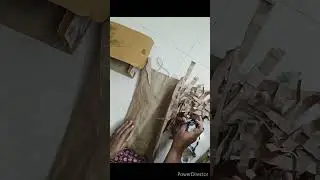 DiyVillage Hut model using cardboard#wath how to make mini hut