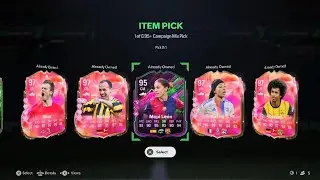 I opened 5x 95+ player pick and packed 2 99...