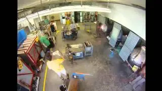 Glass blowing session time lapse SJSU 10-15-2011 glass pumpkins845