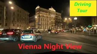 Vienna drive tour with Christmas lights Wien Night View