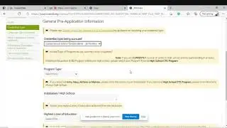 National CDA Pre-Application Tutorial