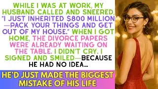 At work, my husband called: “I just inherited $800M—pack your things and get out of my house.”
