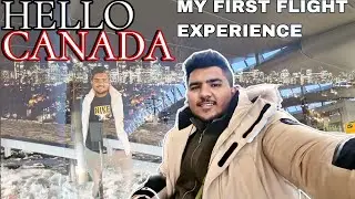 HELLO CANADA🔥 MY FIRST FLIGHT EXPERIENCE 😬 #calgary #calgaryalbertacanada #exploringstreet #youtube