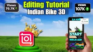 Indian Bike Racing 3D Editing Tutorial🔥 | Viral Cinematic Video Edit Full Course 