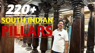 Rare South Indian Antique Pillars Collection | 220+ Wooden & Granite Pillars | Prachin Art Gallery