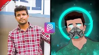 How To Make Neon Glowing Vector Art Gaming Logo In PicsArt | Vector Art in PicsArt | Krish Creation