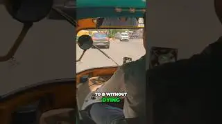 🛺 INSANE driving skills in Delhi | #delhi #travelvlog #travel #tuktuk #india