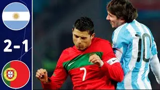 Argentina 2 &times; 1 Portugal (Messi - C.Ronaldo) Extended Highlight and all goals [Friendly 2011]