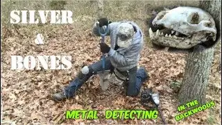 Silver & Bones! - Metal Detecting the Deep Woods Searching for Old Settlements