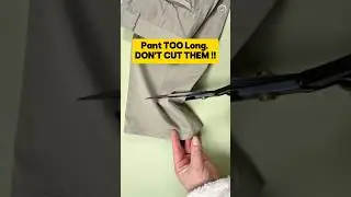 How to Shorten Pants by Hand &mdash;No Tailor, No Machine! Fix Long Pants in Minutes #shorts #sewing #tips