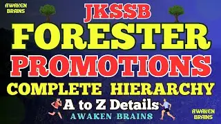 JKSSB || FORESTER JOB PROMOTIONS || FOREST DEPARTMENT J&K || COMPLETE HIERARCHY ||A to Z Details ✅👍