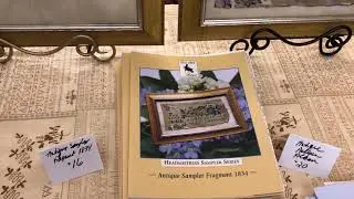 Flosstube Cross Stitch Antiques Antique Sampler Fragment 1834