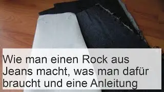 Jeansrock selber machen