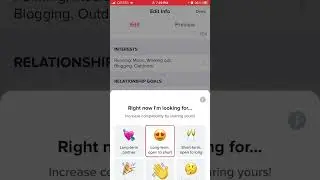 How to set up Relationship Goals in Tinder? New feature!