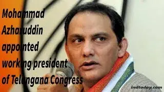 Mohammad Azharuddin appointed working president of Telangana Congress