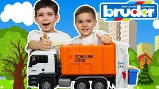 Мусоровоз Bruder Man TGS Про машинки Брудер | Toys 2 Boys