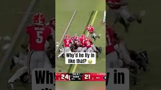 Georgia got unnecessary roughness for this 😬