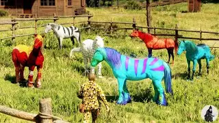 Arthur Morgan Spots and Tames a Ranch Filled with Rare and Beautiful Horses at Ridge View! 🐎🌄