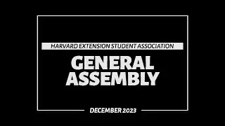 General Assembly - December 2023