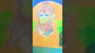 Jay Bajrangbali drawing #shorts #art #drawing #viralmusic #youtubeshorts #fineart