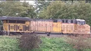 UP  AC4460CW Coal train Sitting on The Siding